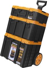 Super-Bag S-M-L Master Case 3'lü Set Tekerlekli Alet Taşıma Çantası ASR 6030