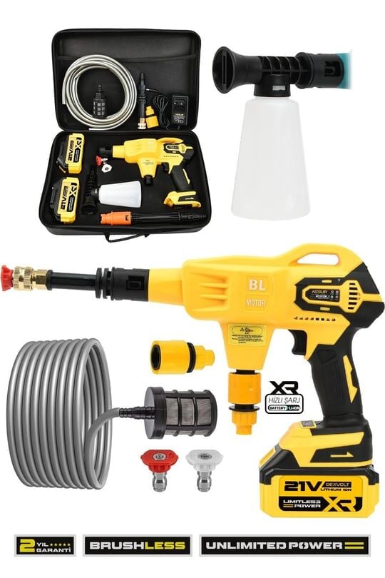 ASSUR 21V Kömürsüz Akülü Araç Yıkama Makinesi ASR-409