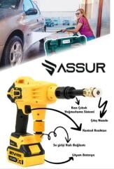 ASSUR 21V Kömürsüz Akülü Araç Yıkama Makinesi ASR-409