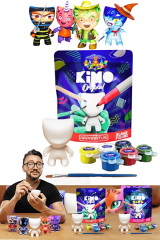 Apparatus Kimo Original KM-5003, KİMO Boyama Seti Figür Üretme Oyunu Çiz Boya Giydir Zeka Oyunu