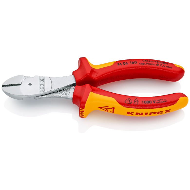 KNIPEX VDE Ağır Hizmet Yan Keski 74-06-160