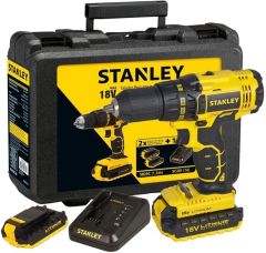 Stanley SCD201D2K-TR Şarjlı Darbesiz Matkap, Sarı/Siyah