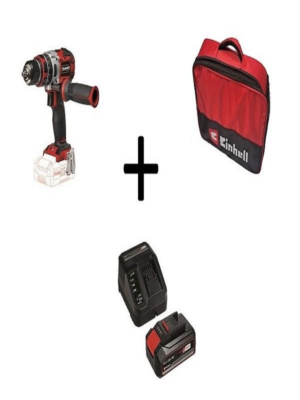 Einhell TE-CD 18LI-I BL Akülü Vidalama - 18V 2,5AH Akü ve Şarj Aleti - Bez Çanta 3'lü Set
