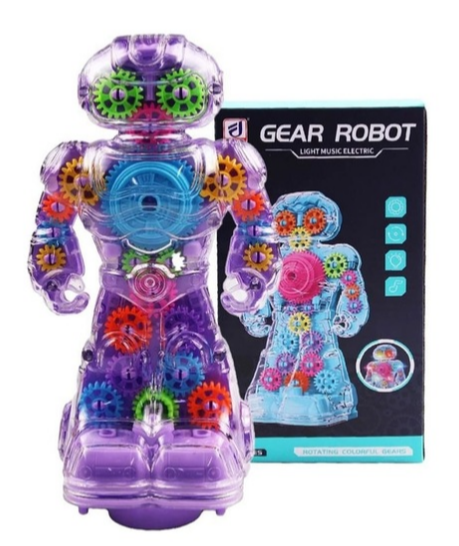 Sesli Ve Işıklı 360 Derece Dönen Oyuncak Robot