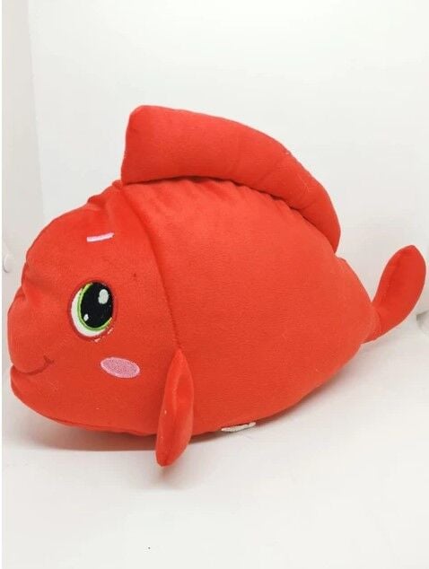 Uyku Arkadaşı Sesli Kırmızı Balık Şarkısı Söyleyen Büyük Peluş 40 cm