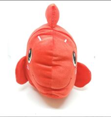 Uyku Arkadaşı Sesli Kırmızı Balık Şarkısı Söyleyen Büyük Peluş 40 cm