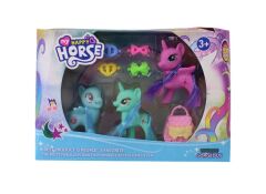 Pony 3'lü Pony Unicorn Oyuncak Set Yeni Model Pony Set KZL-C803-1