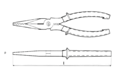 Kıvılcım Çıkarmaz Ex-Proof Uzun Kargaburun Pense 180mm T-BRZ 101241