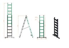 MERDİVEN 2X7 BASAMAK A TİPİ ENDÜSTRİYEL 7207-A