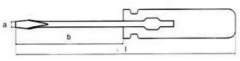 Kıvılcım Çıkarmaz Ex-Proof 8 x 150 / 260 mm Düz Tornavida T-BRZ 208006