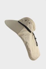 VOLCANO NEFES ALAN UV GÜNEŞ KORUYUCU ŞAPKA BEJ LEJYONER SAFARİ ŞAPKASI