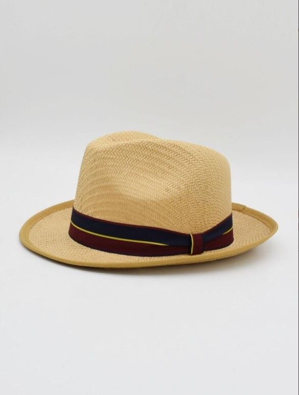 VOLCANO GROGREN BANTLI ÖRME ERKEK FÖTR HASIR ŞAPKA CAMEL