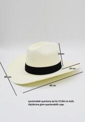 VOLCANO ERKEK GÜNEŞLİK ŞAPKA AÇIK HAVA AKTİVİTELERİ İÇİN AYARLANABİLİR GENİŞ KENARLI HASIR