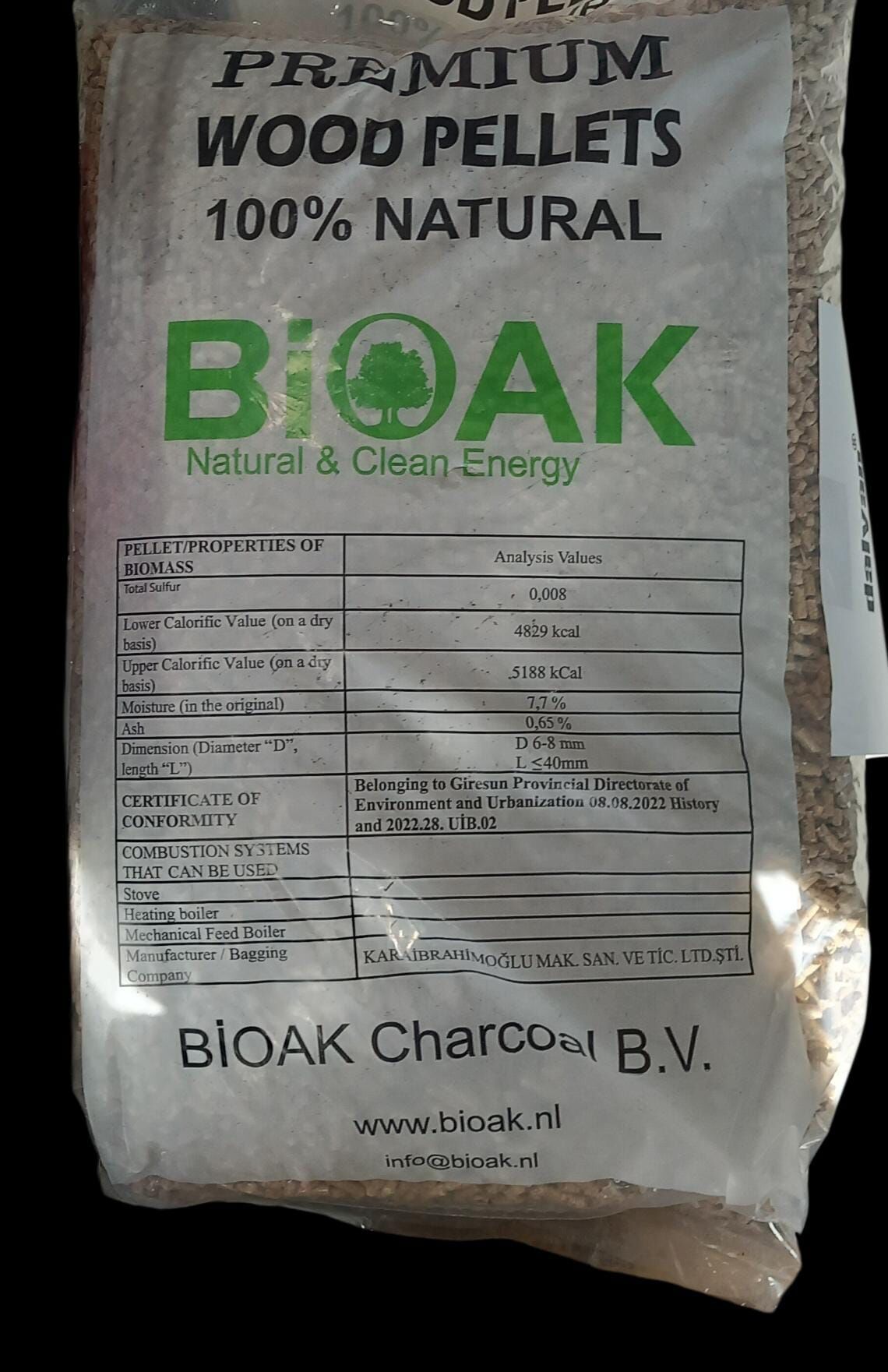 Dalyan Çam Peleti 6mm 15 kg