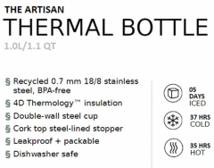 Stanley The Artisan Paslanmaz Çelik Termos 1 Lt 10-11428-005