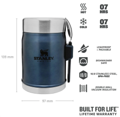 Stanley Klasik Paslanmaz Çelik Yemek Termosu Kaşıklı 0,40 LT  10-09382-006