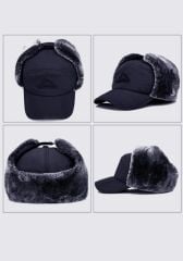 VOLCANO KÜRKLÜ ŞAPKA KORUYUCU SİPERLİ TOZLUK MASKELİ KAYAK BERESİ