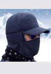 VOLCANO KÜRKLÜ ŞAPKA KORUYUCU SİPERLİ TOZLUK MASKELİ KAYAK BERESİ