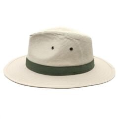 VOLCANO KADIN BEJ KUMAŞ FEDORA ŞAPKA - AYARLANABİLİR