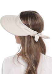 VOLCANO KADIN UV KORUYUCU GENİŞ SİPERLİ VİZÖR ŞAPKA