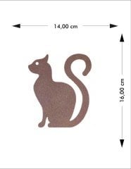 Ahşap Ayakta Durabilir Kedi Obje