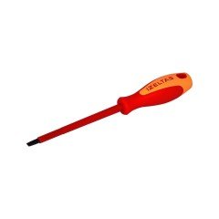 Izeltaş Elektrikçi Izoleli Düz Uçlu Tornavida, 1000 V, Sarı/Kırmızı, 4 X 100 Mm 4140174100