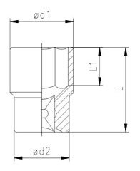 İzeltaş 1/2 lokma anahtar 15mm 1113061015