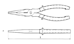 Kıvılcım Çıkarmaz Ex-Proof 160 mm Kargaburun Pense T-BRZ208262
