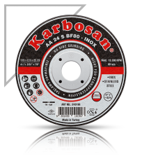 Karbosan 180x1.9x22.23 INOX Paslanmaz Çelik İnce Kesme Diski 910420 (AA 36 R BF80)