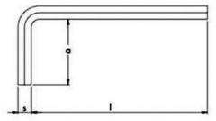 Kıvılcım Çıkarmaz 8 mm Ex-Proof Allen Anahtar ( Altı Köşe ) T-BRZ207108