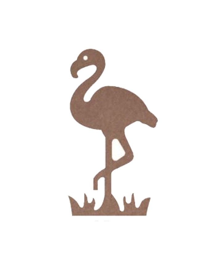 Ahşap Ayakta Durabilir Flamingo