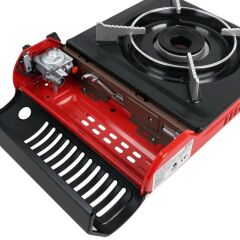 Orcamp Tekli Portatif Ocak Gaz Stop Emniyetli Kırmızı OR-CK-505/K