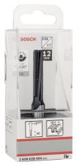 Bosch - Standard Seri Ahşap İçin Çift Oluklu, Sert Metal Ekstra Uzun Düz Freze Ucu 12*10*81mm