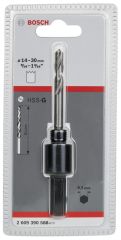 Bosch - Altıgen Şaftlı 14-30 mm Pançlar İçin Adaptör, Anahtar Ağzı 9,52 mm