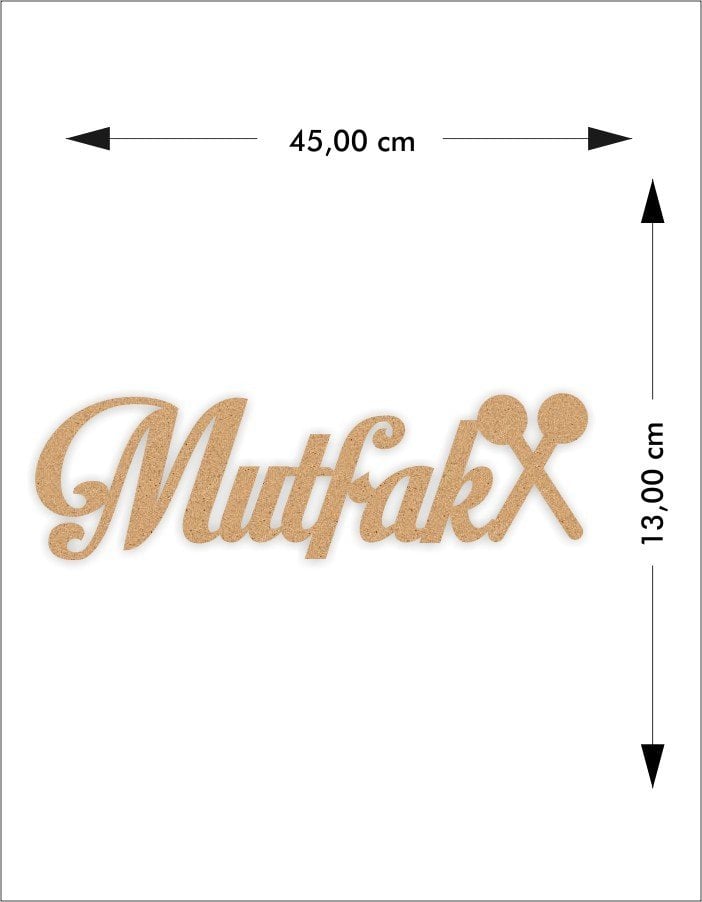 Ahşap Mutfak Duvar Süsü