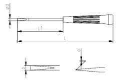İzeltaş klemens tornavida düz 4x100 4500174100
