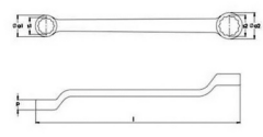 Kıvılcım Çıkarmaz 20 x 22 mm Ex-Proof Yıldız İki Ağız Anahtar T-BRZ 201022