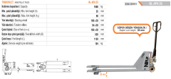 Netlift Manuel 1 Ton Transpalet NL-APA 35 50500015