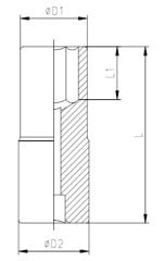 İzeltaş 1/4'' derin lokma anahtar 12mm 1107064012