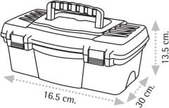 Süper Bag ASR-2069 13'' Power Plastik Kilitli Takım Çantası