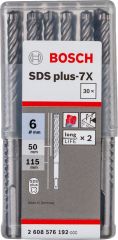 Bosch - SDS-Plus-7X Serisi Kırıcı Delici Matkap Ucu 6*115 mm 30'lu