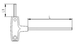 İzeltaş t tipi allen anahtar 2.5 mm 4920220025