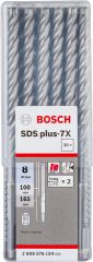 Bosch - SDS-Plus-7X Serisi Kırıcı Delici Matkap Ucu 8*165 mm 30'lu