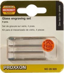 Proxxon 28920 4 lü Cam İşleme Seti
