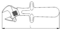 İzeltaş 1000V İzoleli Kurbağacık Anahtar 10'' 0600 01 0010