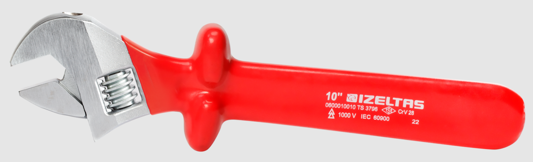 İzeltaş 1000V İzoleli Kurbağacık Anahtar 10'' 0600 01 0010