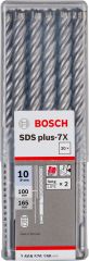 Bosch - SDS-Plus-7X Serisi Kırıcı Delici Matkap Ucu 10*165 mm 30'lu
