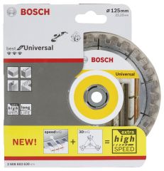Bosch - Best Serisi Genel Yapı Malzemeleri ve Metal İçin Elmas Kesme Diski 125 mm