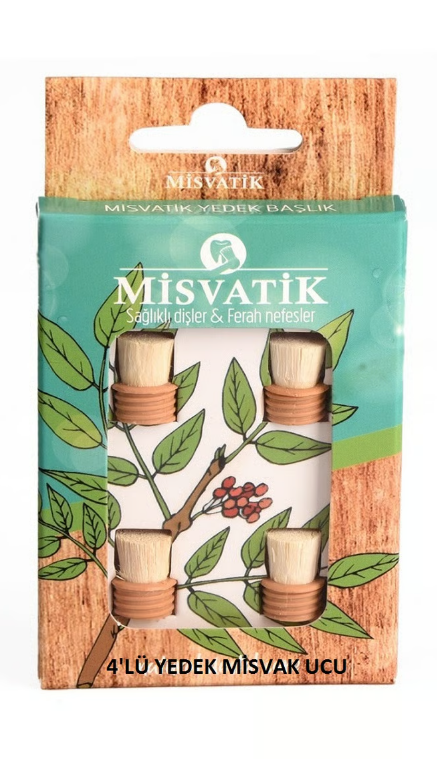 Misvatik 4'lü Misvak Diş Fırçası Yedek Başlığı