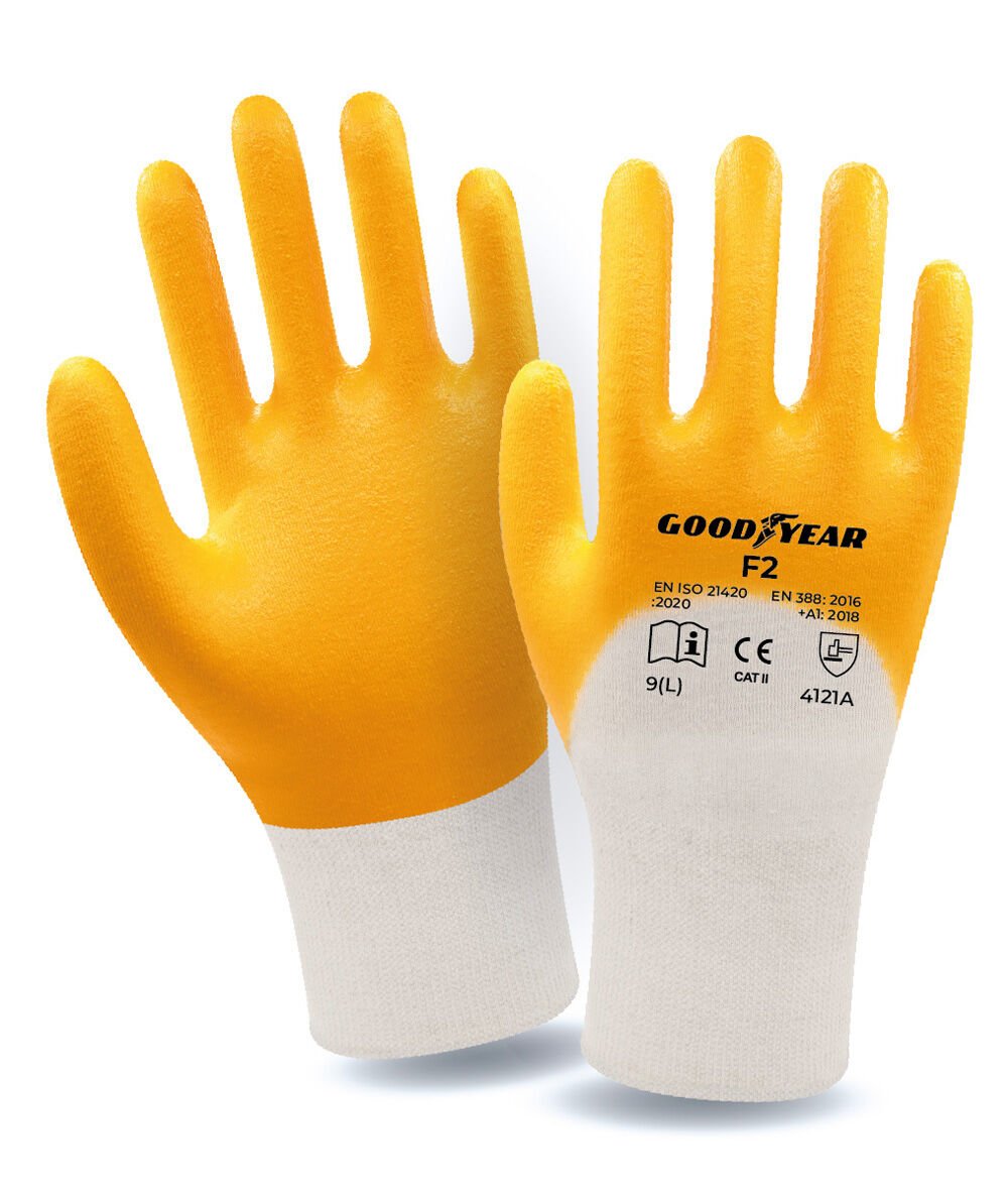 Goodyear F2 3/4 Kaplı Eldiven No: 10(XL)